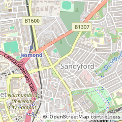 Map of Newcastle Upon Tyne