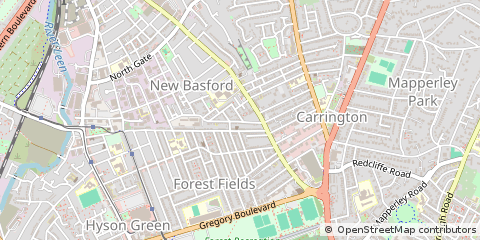 Map of Nottingham