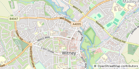 Map of Witney, Oxfordshire