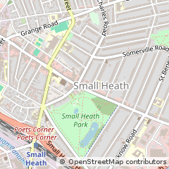 Map of Birmingham, West Midlands