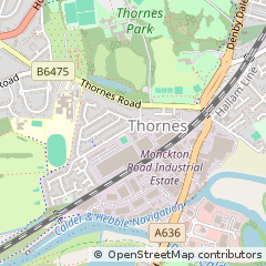 Map of Wakefield, West Yorkshire