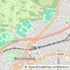 Map of Richmond, Surrey