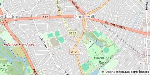 Map of Ilford, London