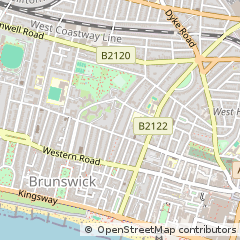 Map of Hove, East Sussex