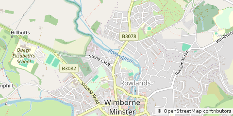 Map of Wimborne