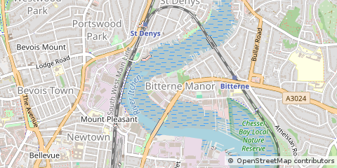Map of Southampton, Hampshire