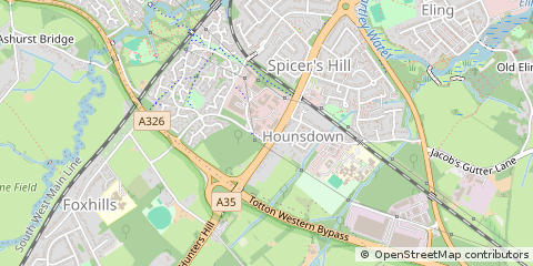 Map of Southampton, Hampshire