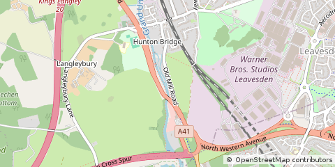 Map of Kings Langley, Hertfordshire
