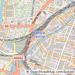 Map of Salford, Greater Manchester