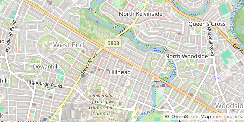 Map of Glasgow