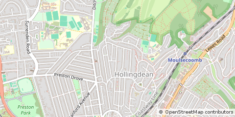 Map of Brighton, East Sussex