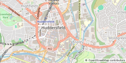 Map of Huddersfield
