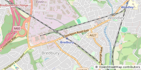 Map of Stockport
