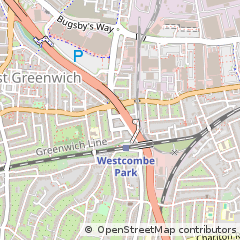 Map of Greenwich, London