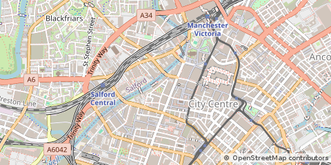 Map of Manchester, Buckinghamshire