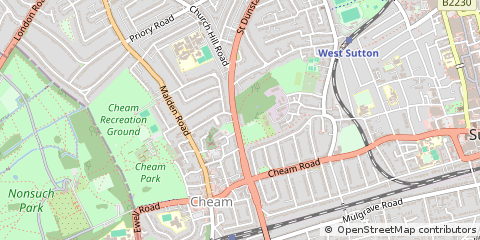 Map of Sutton