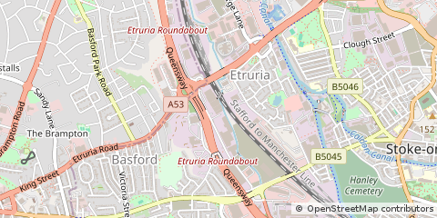 Map of Stoke-on-Trent