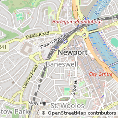 Map of Newport, Gwent