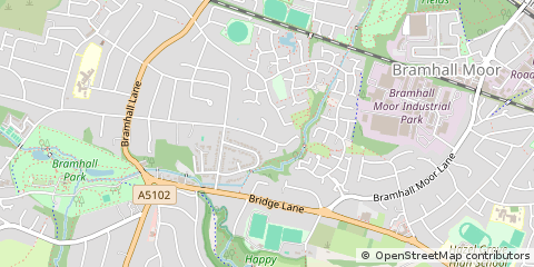 Map of Stockport, Lancashire