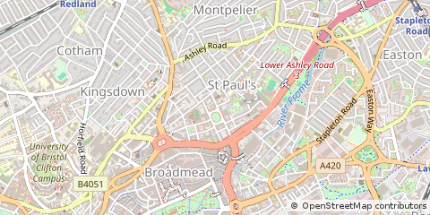 Map of Bristol