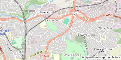 Map of Stourbridge, West Midlands