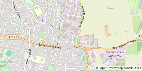 Map of ST. Ives, Cambridgeshire