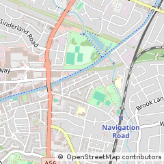 Map of Altrincham, Cheshire