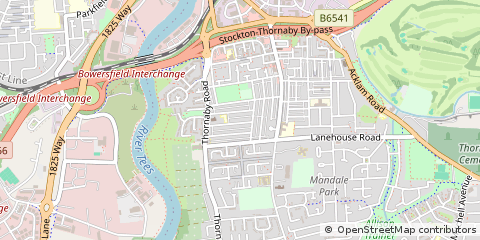 Map of Stockton-on-Tees