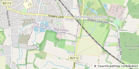Map of Hassocks, East Sussex