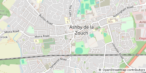 Map of Ashby DE LA Zouch, Leicestershire