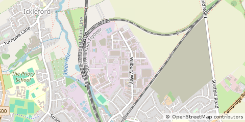 Map of Hitchin, Hertfordshire