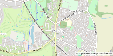 Map of Sutton Coldfield