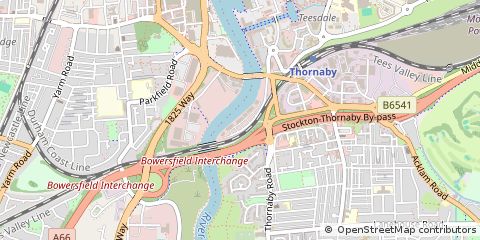 Map of Stockton-on-Tees