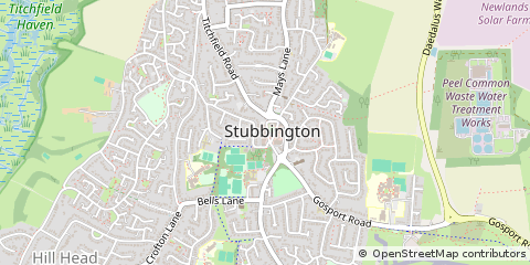 Map of Fareham, Hampshire