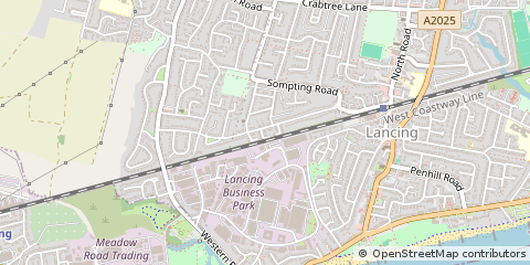 Map of Lancing
