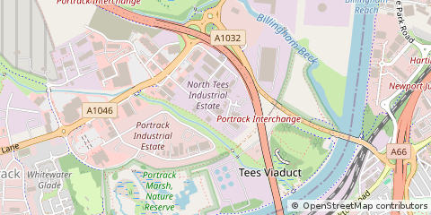 Map of Stockton-on-Tees
