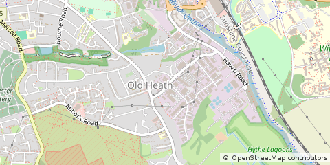 Map of Colchester, Essex