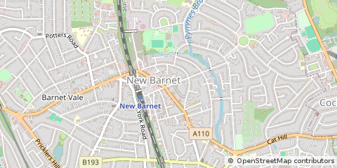 Map of NEW Barnet, Hertfordshire