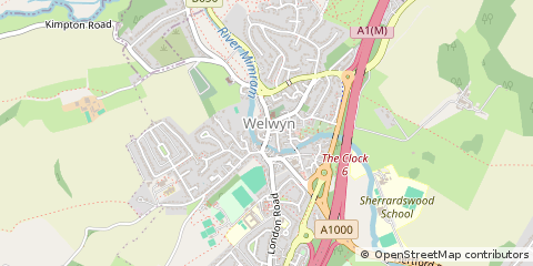 Map of Welwyn