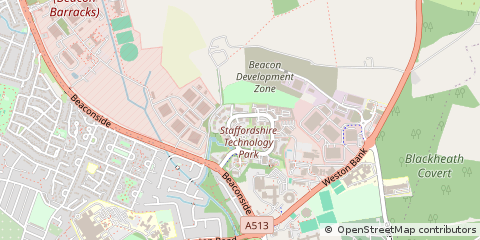 Map of Stafford, Staffordshire