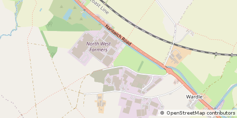 Map of Nantwich, Cheshire