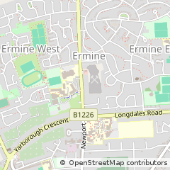 Map of Lincoln, Lincolnshire