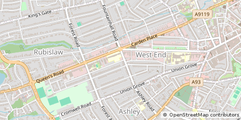 Map of Aberdeen