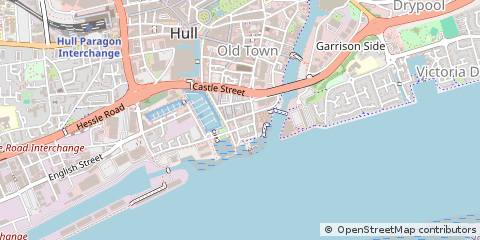Map of Hull, East Riding