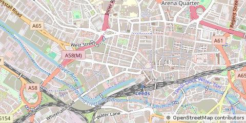 Map of Leeds, West Yorkshire