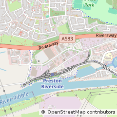 Map of Preston, Lancashire