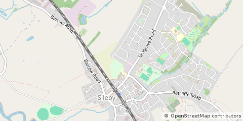 Map of Loughborough, Leicestershire