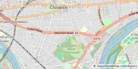 Map of Chiswick, London
