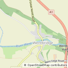 Map of Pontefract, West Yorkshire