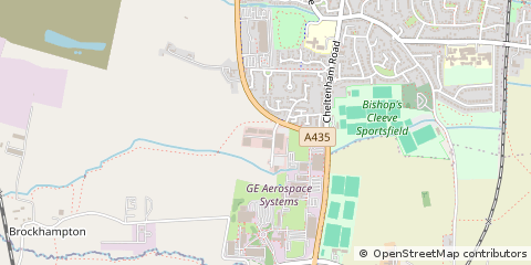 Map of Cheltenham, Gloucestershire